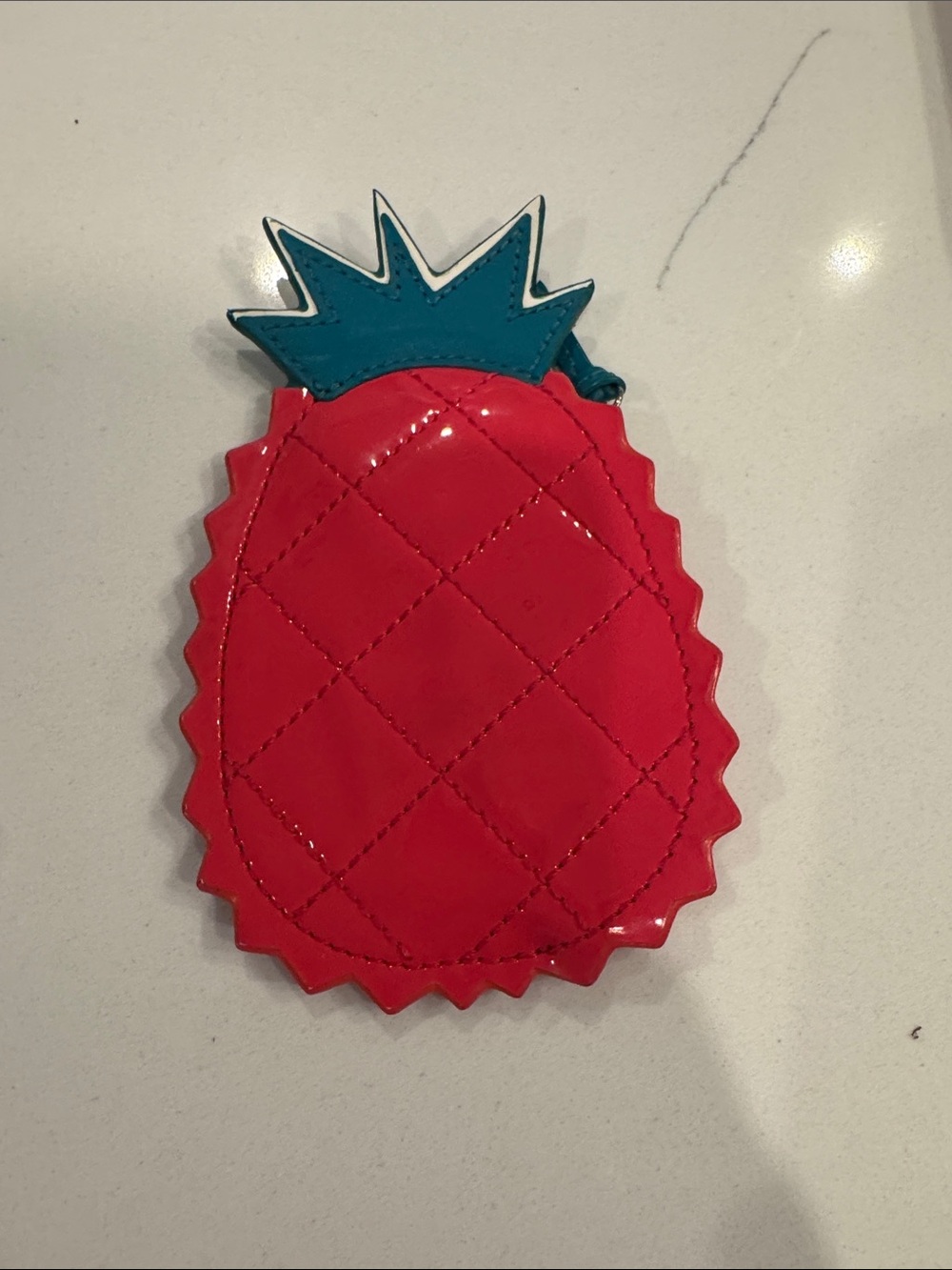 Coach fruitcore pineapple patent leather coin purse